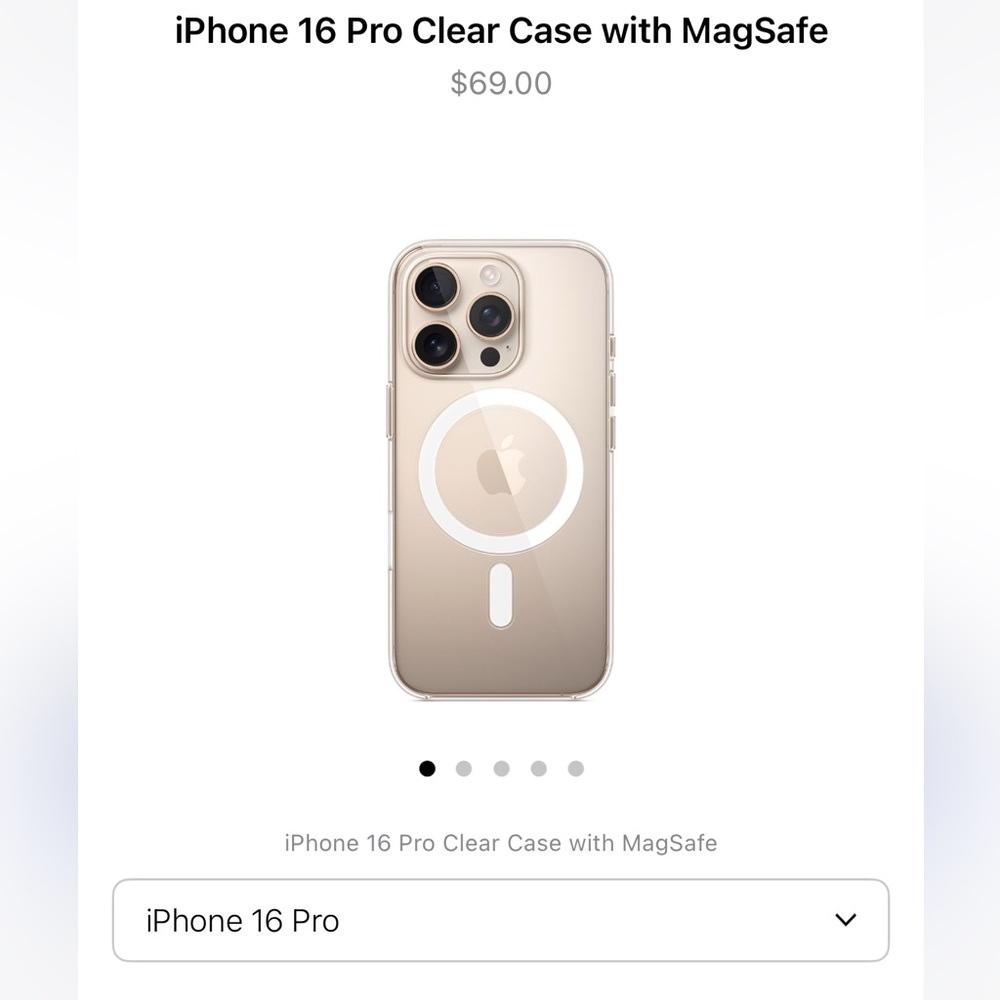 Apple iPhone 16 Pro Transparent MagSafe Case